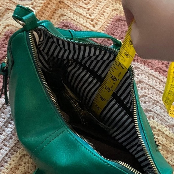 New FashionPuzzle Faux Leather Crossbody Saddle Bag Kelly Green - Picture 10 of 12